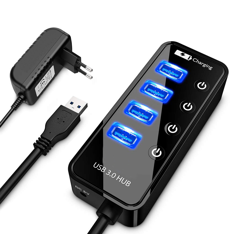 Cable Lock Laptop - USB HUB 3.0 4 Port Smart