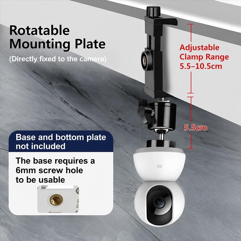 1Set 360° Rotation No Punching - đánh giá và giá Webcam Stand Clip