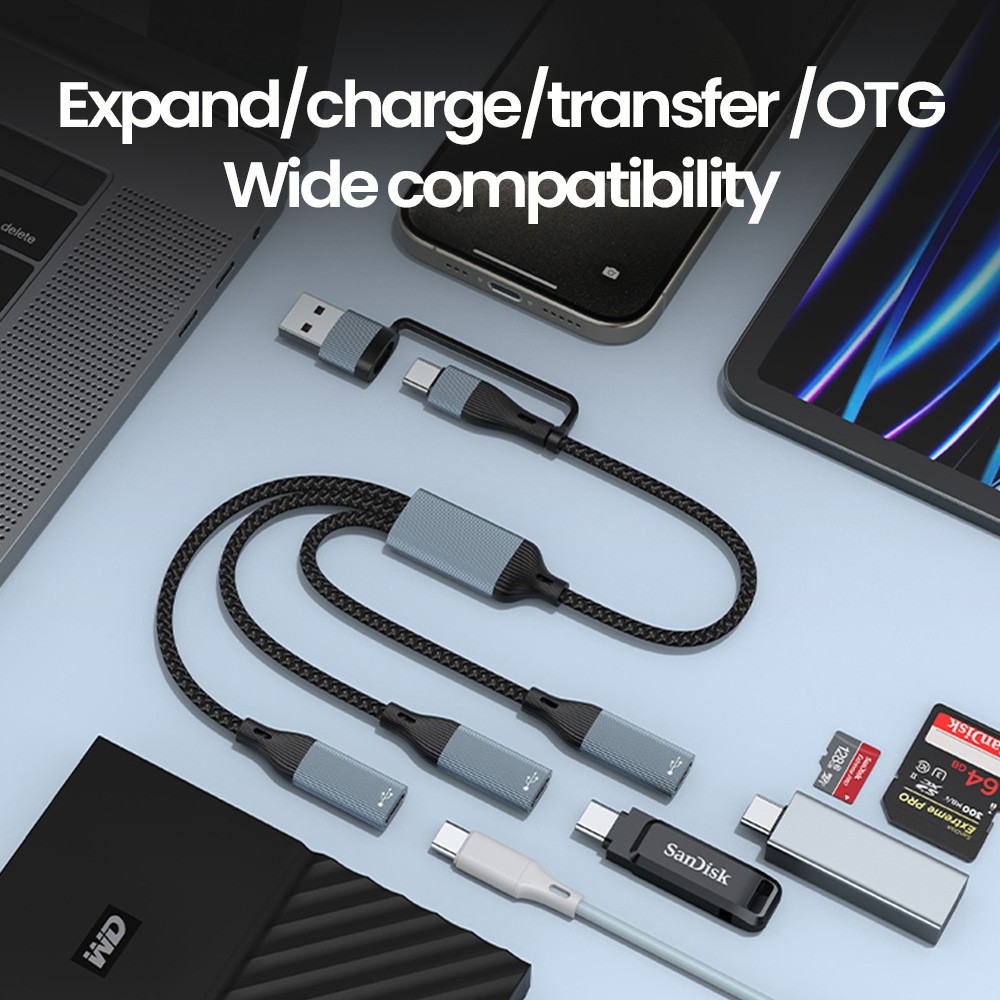 3 in 1 Type C Hub USB Hub USB  - đánh giá và giá Cable Lock Laptop