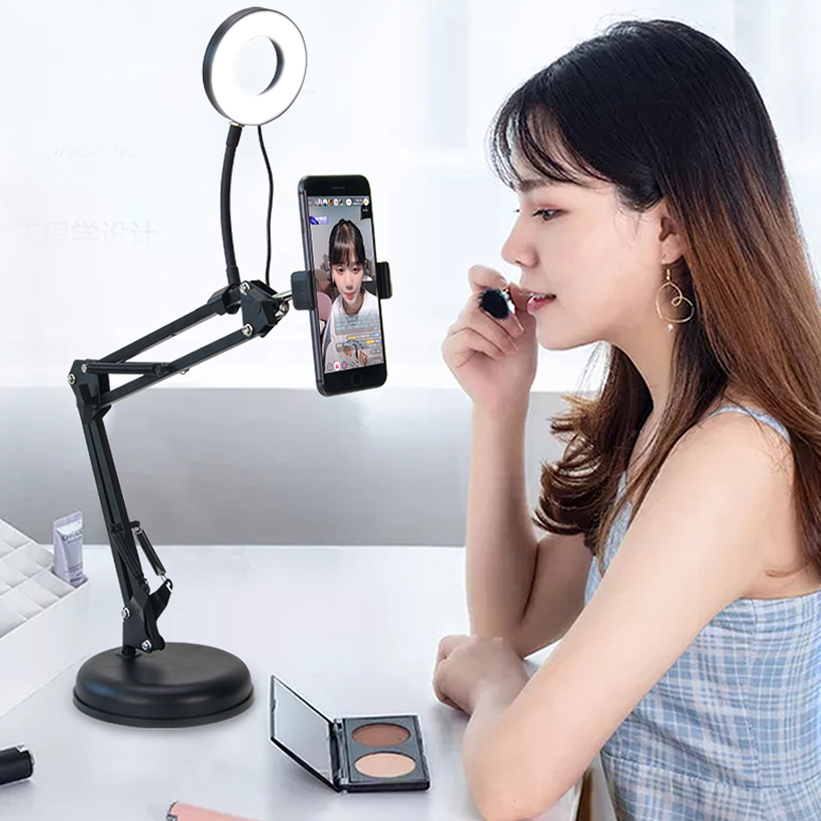 1Set Camera Stand Iron Suspens - đánh giá và giá Webcam Stand Clip