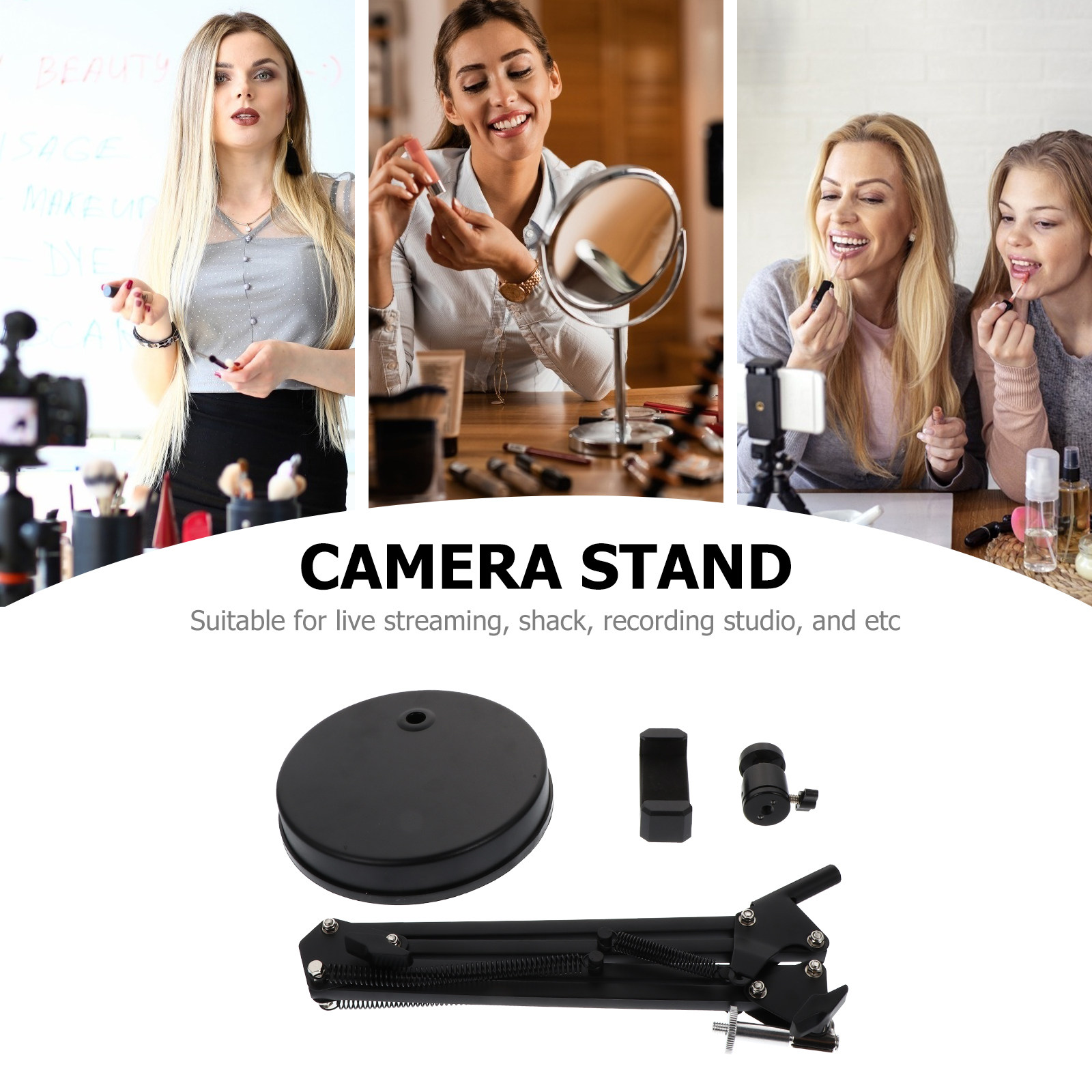 1Set Camera Stand Iron Suspens - đánh giá và giá Webcam Stand Clip