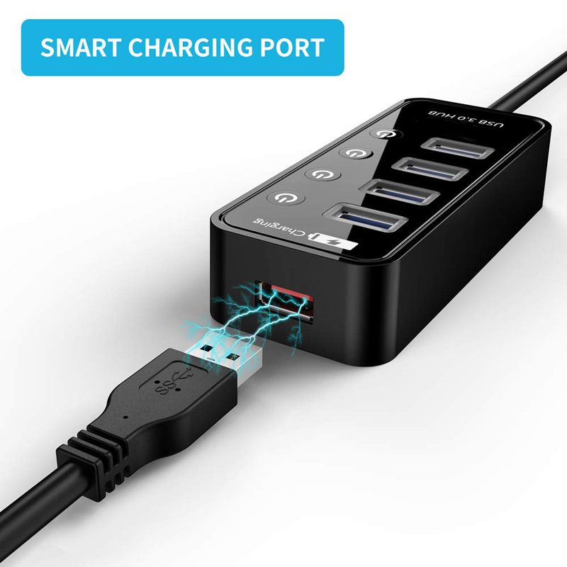 USB HUB 3.0 4 Port Smart Phone - đánh giá và giá Cable Lock Laptop