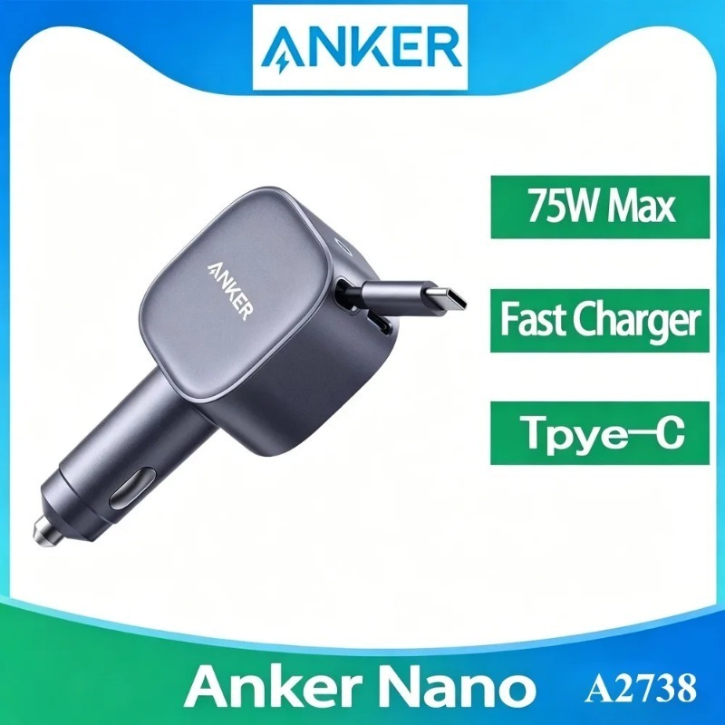 Anker A2738 Nano 75W USB-C Car - đánh giá và giá Cable Lock Laptop